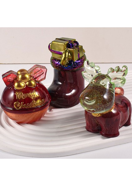 Silikon Kalıp Dekoratif Yılbaşı Geyik Noel Dekorasyon Mum Kalıbı 9.6x5.8 cm fırsatları
