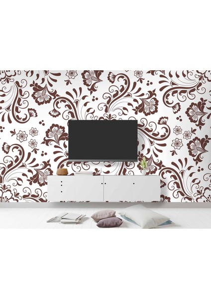 Borda Çiçek Motifli Duvar Kağıdı modelleri
