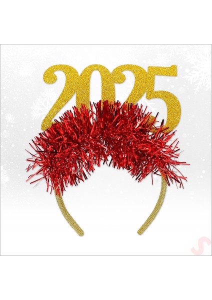 Yılbaşı 2025 Simli Taç - Altın