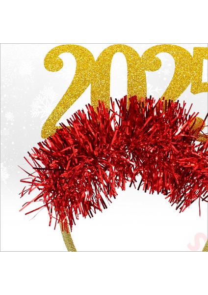 Yılbaşı 2025 Simli Taç - Altın