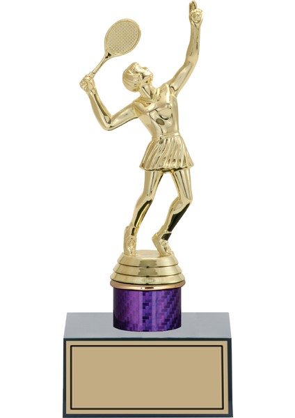 Tenis Kadın Figürlü Kupa-Okul Kupası-Ödül Kupası-Turnuva Kupası TENISKADIN-FG002-C-22CM