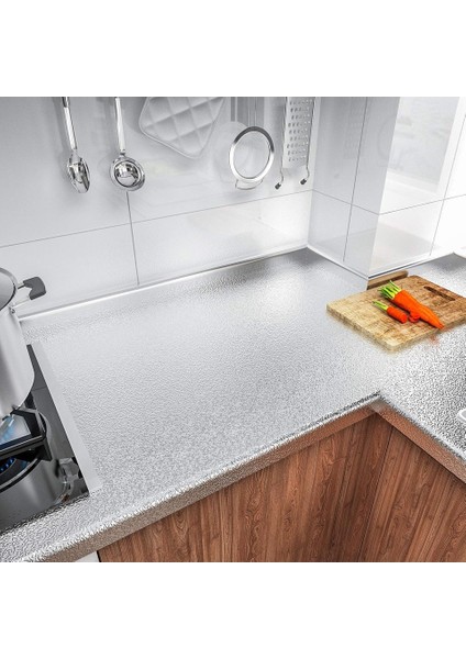 Premium Kalite Alüminyum Folyo Yapışkanlı Mutfak Koruyucu Folyo 2 Metre Uzunluk 60 cm Genişlik fiyatları