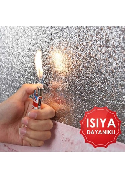 Premium Kalite Alüminyum Folyo Yapışkanlı Mutfak Koruyucu Folyo 2 Metre Uzunluk 60 cm Genişlik fırsatları