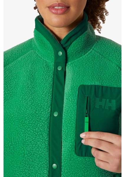 Helly Hansen W Imperial Pile Snap Kadın Yeşil Polar 63372-405
