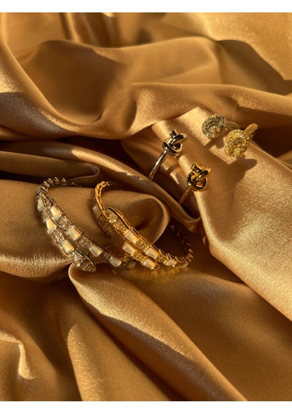 Iki Düğüm Luxury Silver Çelik Zirkon Bileklik indirimleri