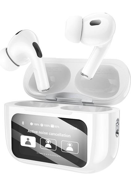 EW72 Bt 5.4 Dijital Dokunmatik Ekranlı Aktif Gürültü Engelleyici Airpods Bluetooth Kulaklık