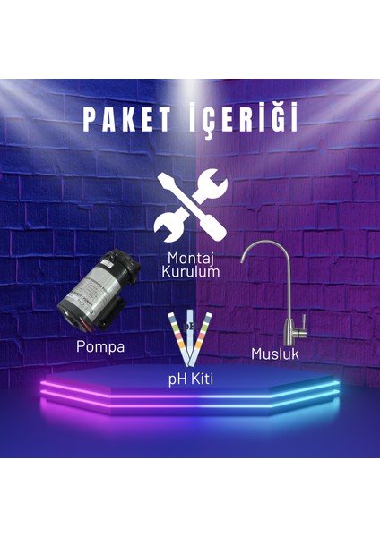 EA Water Pompalı Natural Zengin Mineral En İyi Su Arıtma Cihazı