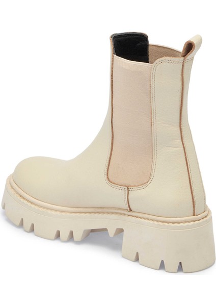 Bej Deri Kadın Casual Bot - K24K1BT67622-B19 fiyatları