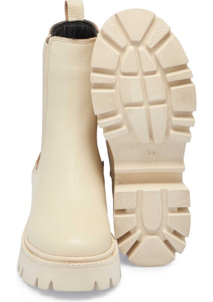 Bej Deri Kadın Casual Bot - K24K1BT67622-B19 fırsatları