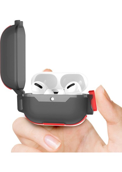 Apple Airpods 4. Nesil Uyumlu Kılıf Yandan Tuş Basıp Açmalı Predator Case