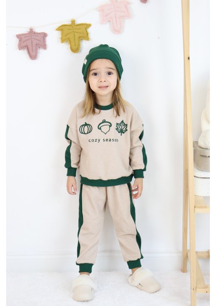 Cozy Nakış Baskılı 3lü Takım modelleri