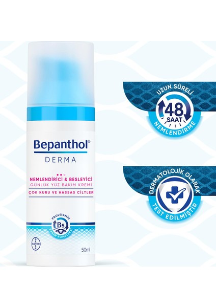 Derma Nemlendirici & Besleyici Günlük Yüz Bakım Kremi 50ML