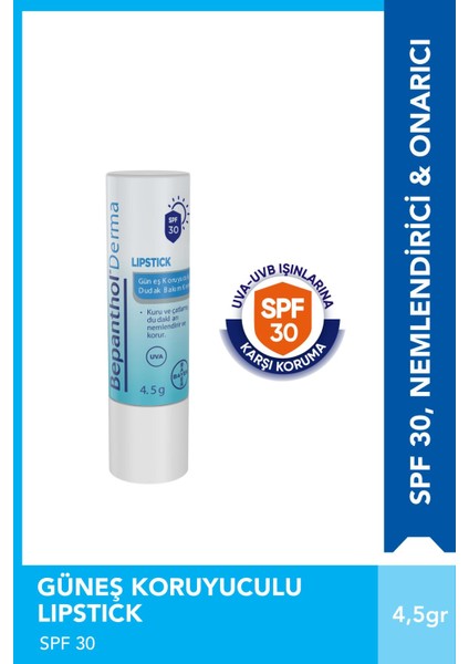 Güneş Koruyucu Spf 30 4.5 gr Dudak Bakım Kremi