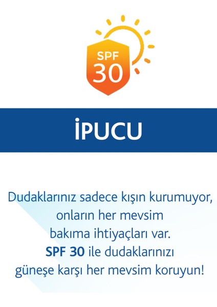 Güneş Koruyucu Spf 30 4.5 gr Dudak Bakım Kremi