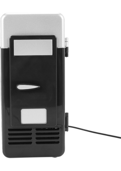 2x USB Mini Buzdolabı Soğuk Drop Shipping Dondurucu USB Mini Buzdolabı Küçük Taşınabilir Soda Mini Buzdolabı Araba Siyah (Yurt Dışından)