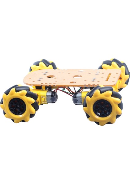 Akıllı Robot Araç Kiti 4WD Mecanum Tekerlekli Akrilik Şasi Programlamaya Uygun Başlangıç Kiti Dıy Montaj Robotu (Yurt Dışından)