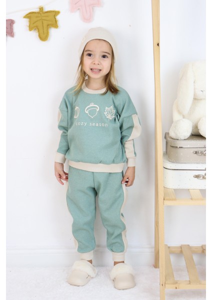 Cozy Nakış Baskılı 3lü Takım