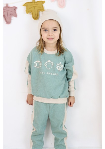 Cozy Nakış Baskılı 3lü Takım modelleri