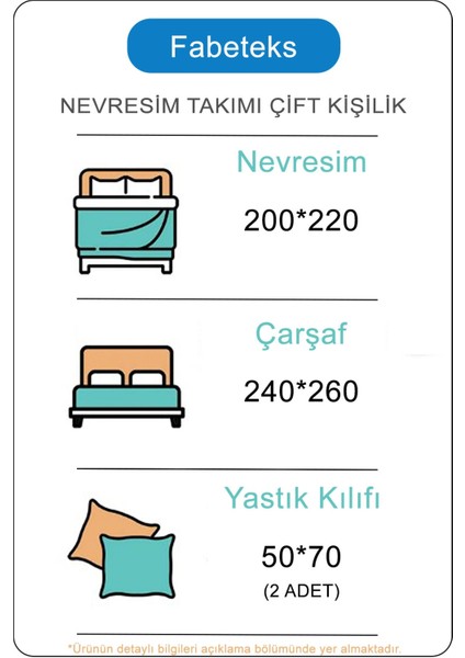 Yılbaşı Kar Tane 3D Dijital Çift Kişilik Nevrem Takımı
