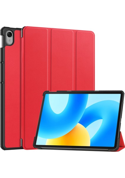 Huawei Matepad 11.5 2023 Kırmızı Için 3 Katlı Tutucu Tablet Kılıfı (Yurt Dışından)
