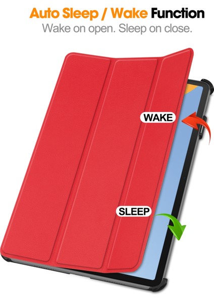 Huawei Matepad 11.5 2023 Kırmızı Için 3 Katlı Tutucu Tablet Kılıfı (Yurt Dışından) fırsatları