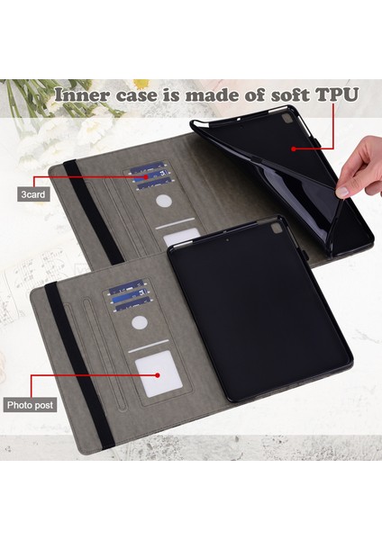 Ağaç ve Geyik Tablet Kılıfı Huawei Matepad T 10S / T 10 Gri (Yurt Dışından) modelleri