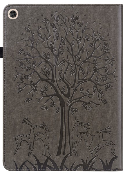 Ağaç ve Geyik Tablet Kılıfı Huawei Matepad T 10S / T 10 Gri (Yurt Dışından) fırsatları