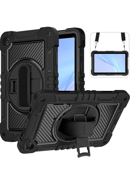 Huawei Matepad Se 10.4 Siyah Için Pc Kontrast Silikon Tablet Kılıfı (Yurt Dışından)