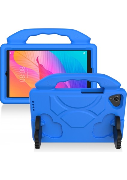Eva Malzeme Tablet Bilgisayar Huawei Matepad T8 8.0 (2020) Mavi Için Başparmak Braketi ile Düşmeye Dayanıklı Kapak (Yurt Dışından)