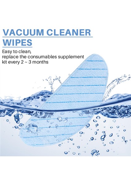 Yıkanabilir Paspas Pedleri Deebot Ozmo T9 T9 Max T9 T8 Elektrikli Süpürge Mikrofiber Mop Bezi Paçavra (Yurt Dışından)