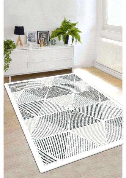 Ecora Grey Dekoratif Halı Djt Dikdörtgen