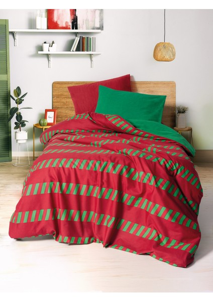 Festive Tek Kişilik Lastikli Çarşaflı Nevrem Takımı Holly Yeşil