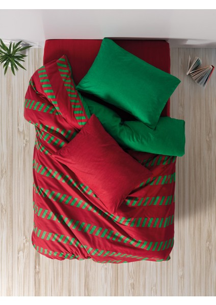 Festive Tek Kişilik Lastikli Çarşaflı Nevrem Takımı Holly Yeşil fiyatları