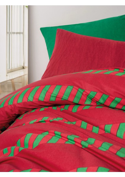 Festive Tek Kişilik Lastikli Çarşaflı Nevrem Takımı Holly Yeşil fırsatları