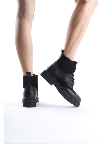 Pivol Siyah Oxford Fermuarlı Günlük Rahat Bot modelleri