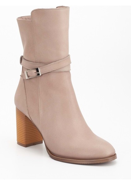 Kadın Toka Detaylı Şık Topuklu Bot - Taş fırsatları