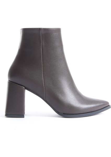 Kairobi Acı Kahve Rengi Kalın Topuk Sivri Burun Kadın Bot fırsatları