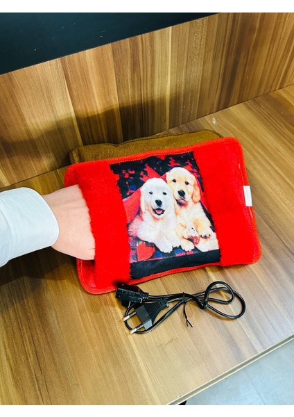 Peluş Kılıflı Emojili Sıcak Su Torbası Elektrikli Cepli El Geçmeli Sıcak Su Torbası El Isıtıcı