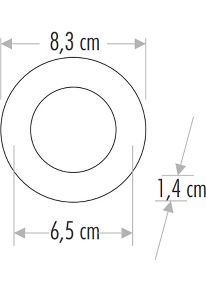 Slim 3W SMD LED Sarı Işık