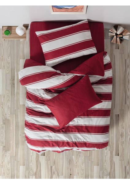 Festive Tek Kişilik Lastikli Çarşaflı Nevresim Takımı Jolly Kırmızı fiyatları