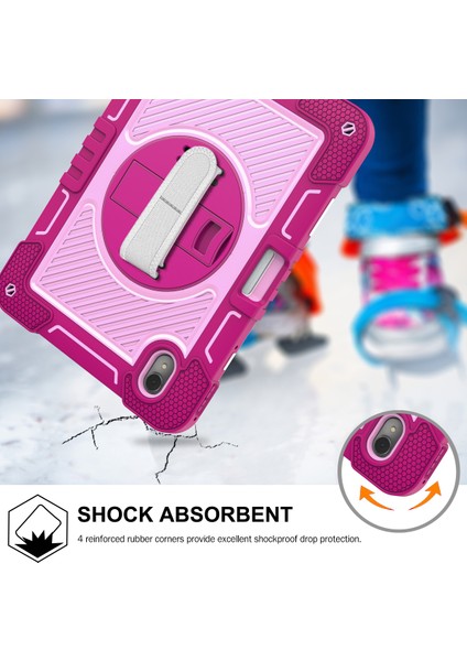 Huawei Matepad 11(2023) Için Tablet Kılıfı Kickstand Omuz Askılı Darbeye Dayanıklı Kapak-Gül+Pembe (Yurt Dışından) modelleri