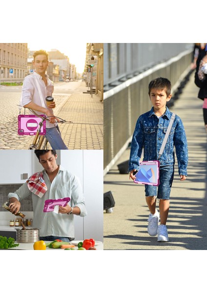 Huawei Matepad 11(2023) Için Tablet Kılıfı Kickstand Omuz Askılı Darbeye Dayanıklı Kapak-Gül+Pembe (Yurt Dışından) indirimleri