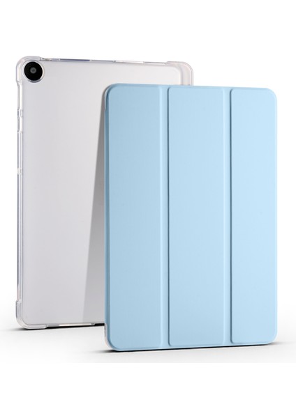 Huawei Matepad Se Için 10.4-Inç Kılıf Üç Katlı Stand Tablet Pu Deri Kapak ile Kalem Yuvası-Mavi (Yurt Dışından)