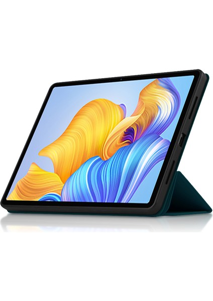 Honor Pad 8 Için Koruyucu Kapak Tpu + Pu Deri Anti-Düşme Kılıfı Darbeye Dayanıklı Cilt-Dokunmatik Tablet Kılıfı ile Üç Katlı Stand-Yeşil (Yurt Dışından) modelleri