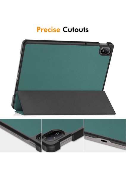 Enkay Şapka Prens Huawei Matepad Se 11 Kılıf Pu Deri + Pc Üç Katlı Stand Tablet Kapak-Koyu Mavi (Yurt Dışından) modelleri
