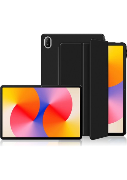 Huawei Matepad Se 11 Kılıf Pu Deri Tpu Arka Tam Koruma Üç Katlı Stand Tablet Kapak-Siyah (Yurt Dışından) fiyatları