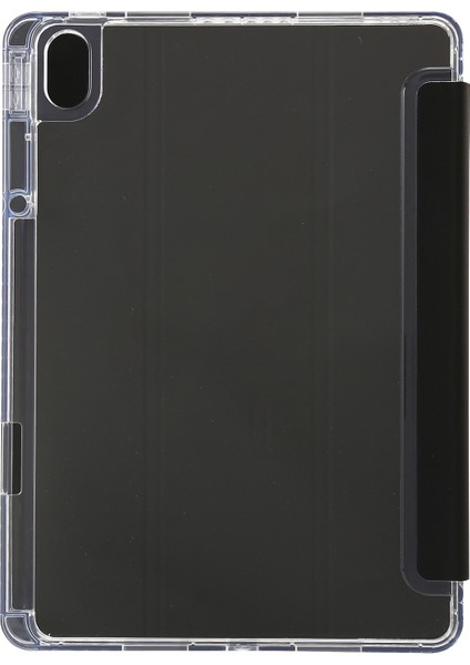 Huawei Matepad 11.5 S Kılıf Üç Katlı Stand Pu Deri + Tpu + Şeffaf Akrilik Tablet Kapağı-Siyah (Yurt Dışından) fırsatları