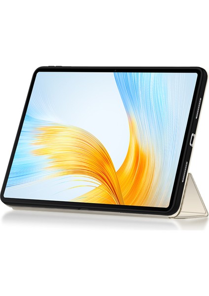 Honor Magicpad 13 Için Üç Katlı Stand Akıllı Kılıf, Pu Deri Otomatik Uyku/uyandırma Tablet Kapağı-Haki (Yurt Dışından) indirimleri