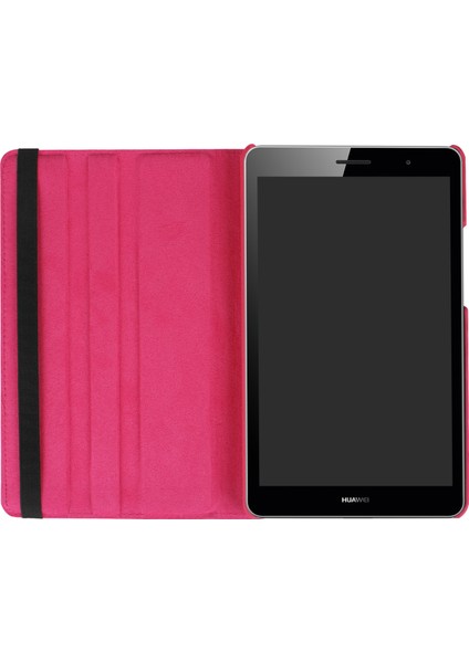 Litchi Deri Deri 360 Derece Döner Stand Tablet Kabuk Huawei Mediapad T3 8.0-Rose (Yurt Dışından) modelleri