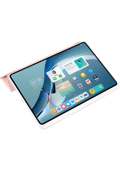 Huawei Matepad Pro 11(2022) Kılıf Üç Katlı Stand Tablet Deri Kapak-Pembe (Yurt Dışından) fırsatları